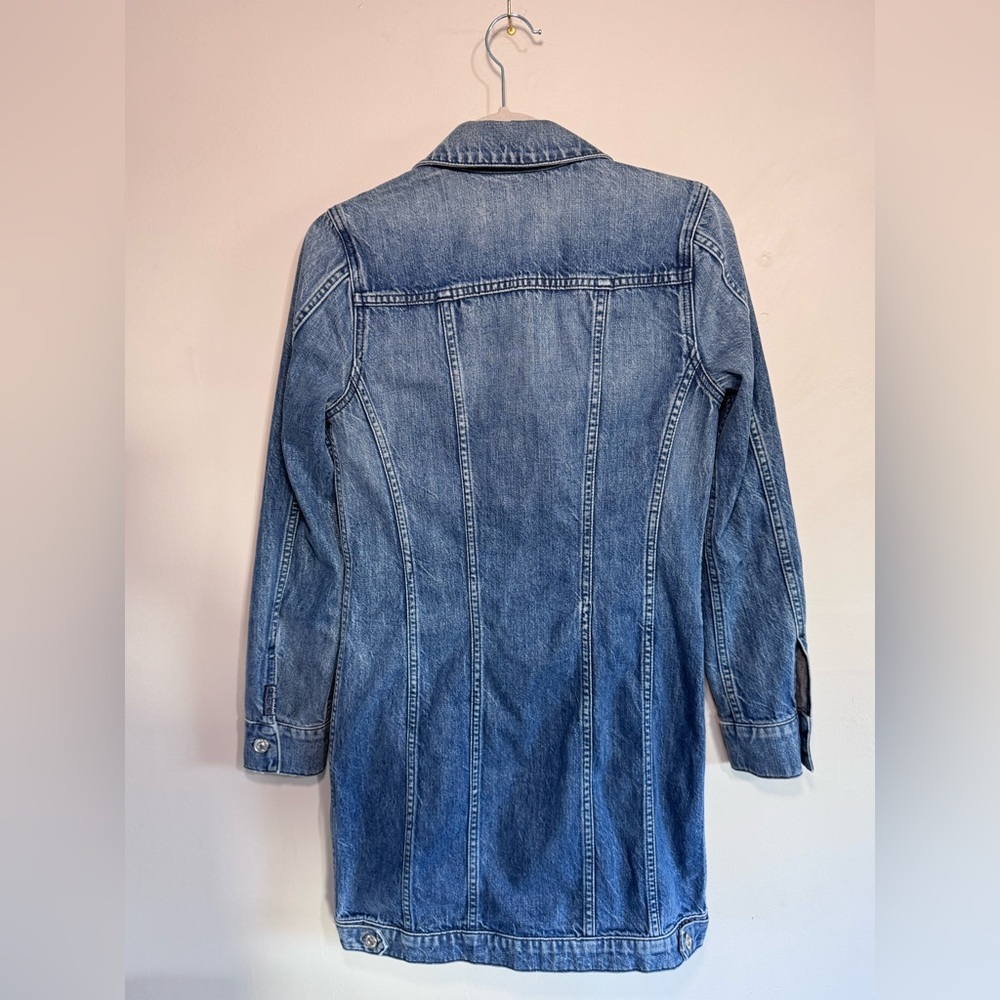 Vintage 7 For All Mankind Medium Wash Blue Denim Dress Y2K style, XS - Picture 16 of 16